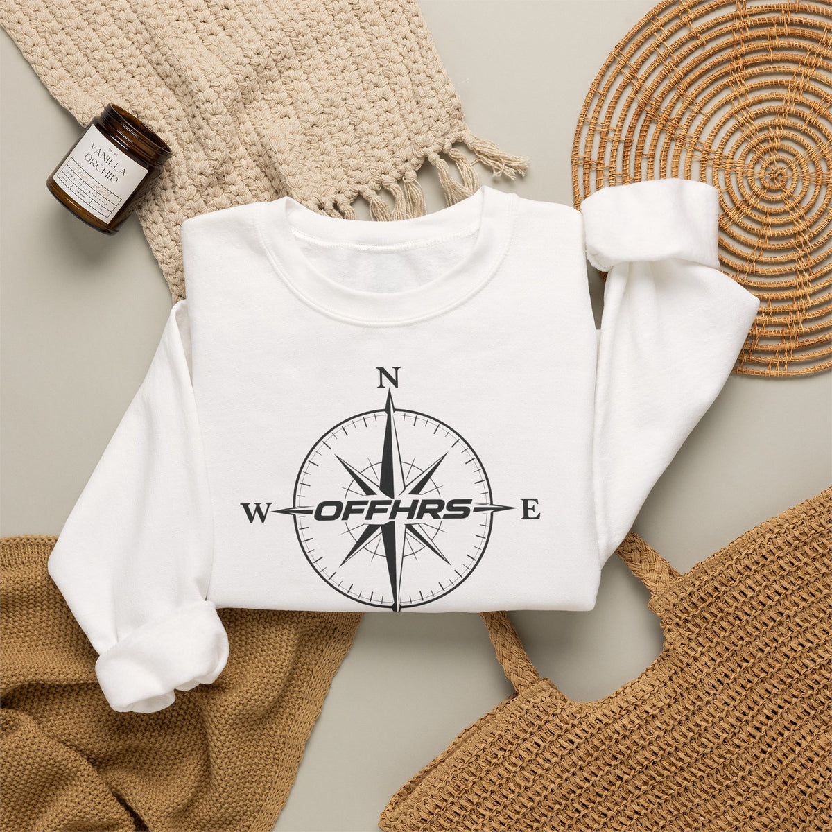 OFFHRS Compass Graphic Sweater